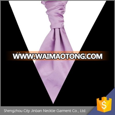 Mens polyester self tied cravat tie