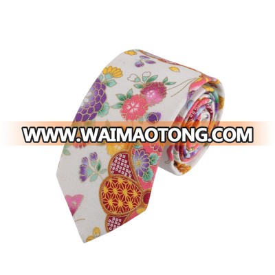 High Quality Custom Personalized China Supplier Flower Design Men Cotton Ties