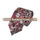 Newest Brown Printed Cotton Casual Flower Men Business Necktie