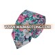 Red Fashion Flower Whole Sale High Quality Cotton Fabric Men Necktie