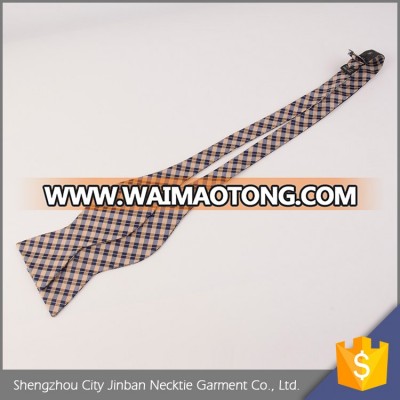 China factory price OEM accept plaid pattern woven silk tie