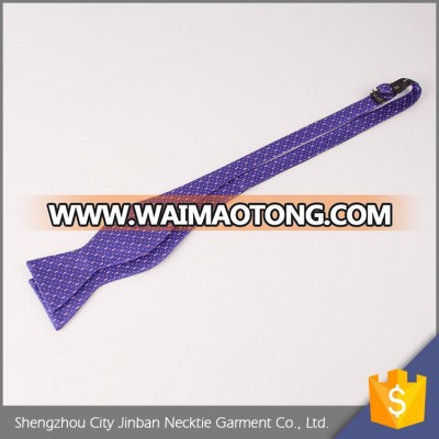 New popular OEM accept Jacquard silk purple self tie for men