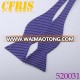 Wholesale Strip Bow Tie,Adjustablu purple Self Tie Bow Tie