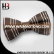 Cheap striped brown striped silk bow ties